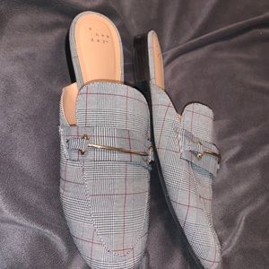 A New Day Grey/Purple Slip-Ons, size 11